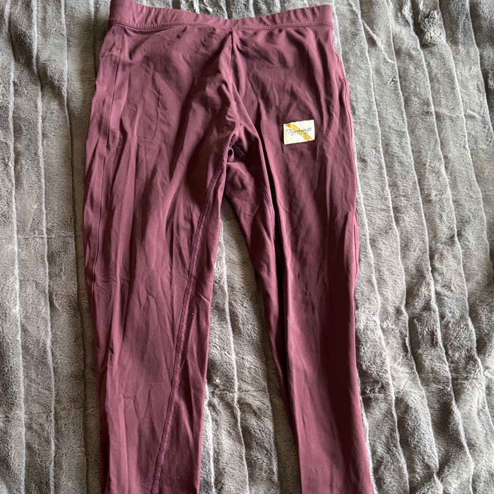 Tracksmith Maroon Running Tights